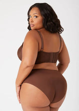 Load image into Gallery viewer, Ashley Stewart Lace Paneled Longline Push Up Bra