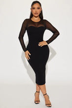 Load image into Gallery viewer, Marilyn Midi Dress - Black