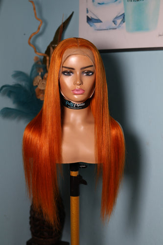 Ginger Virgin Brazilian Fontal Wig