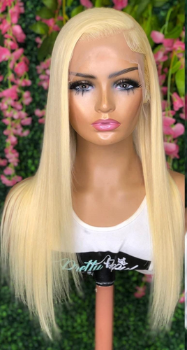 Blonde Frontal Straight Wig
