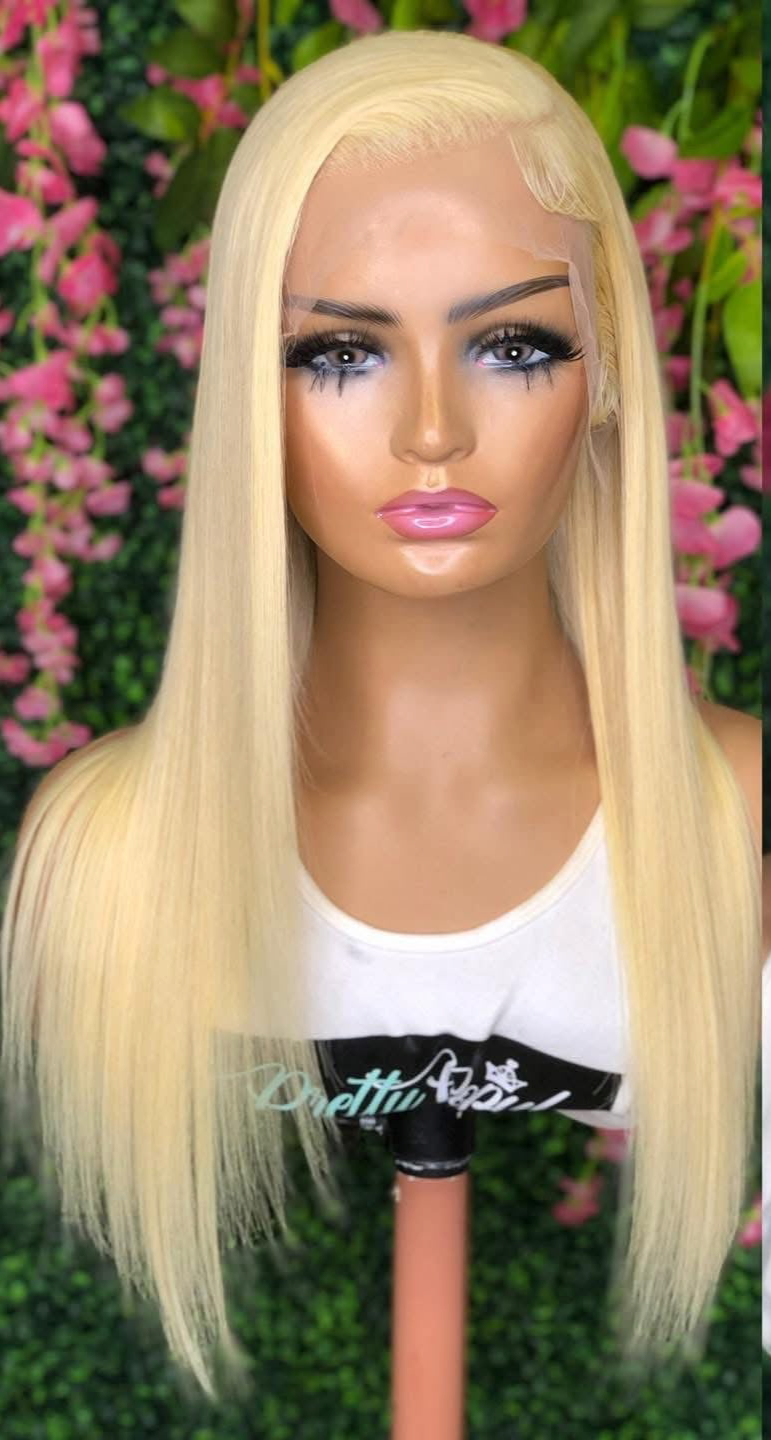 Blonde Frontal Straight Wig