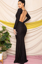 Load image into Gallery viewer, STRETCH ITY GLITTER MAXI DRESS