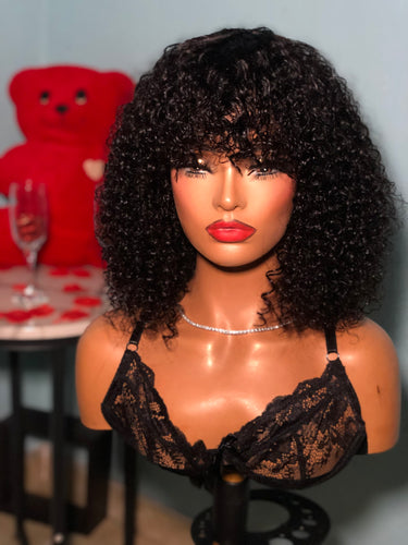 “ Candy “ Deep Curly Bang Wig