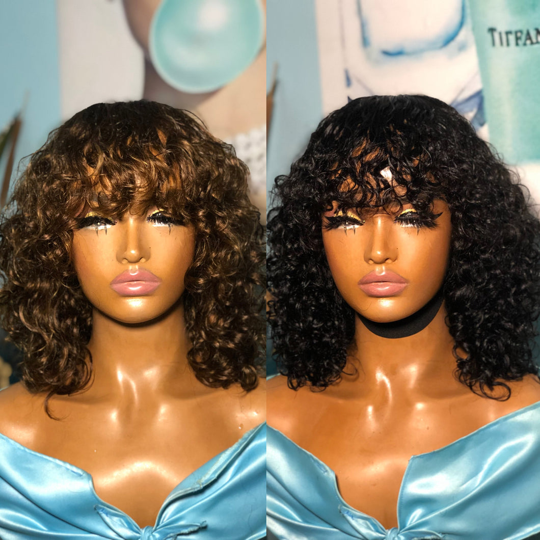 Loose Curly Bang Wig
