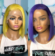 Load image into Gallery viewer, Colored Frontal Bob Wig