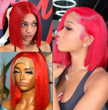 Load image into Gallery viewer, Colored Frontal Bob Wig