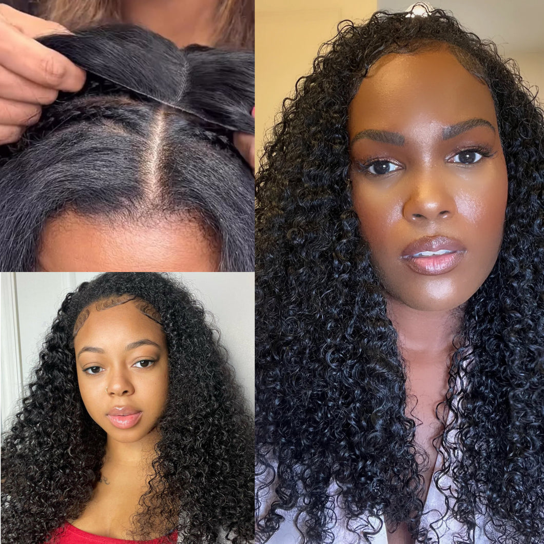 Eurasian Tight Curly Half Wig