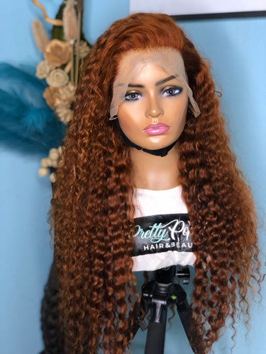 Ginger Deepwave Frontal Wig