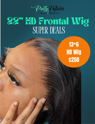22” Hd Frontal Wig (13*6)