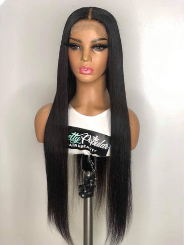 Virgin Brazilian Straight Closure Wig