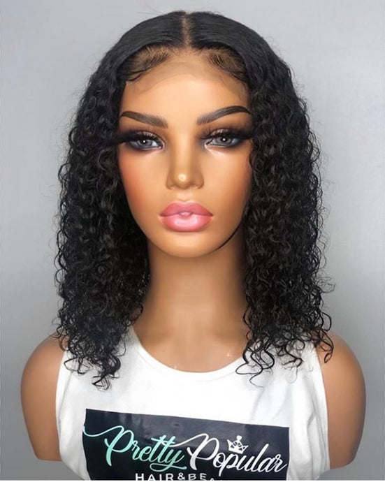 Virgin Brazilian Curly Closure Wig