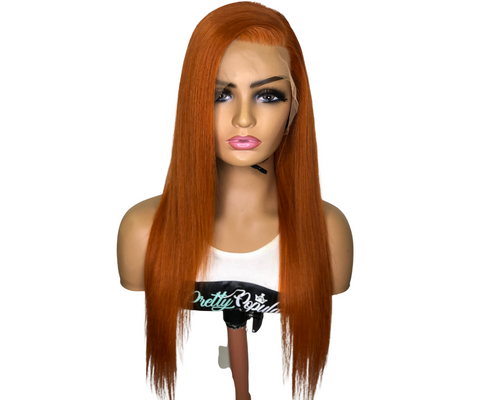 Ginger Virgin Brazilian Fontal Wig