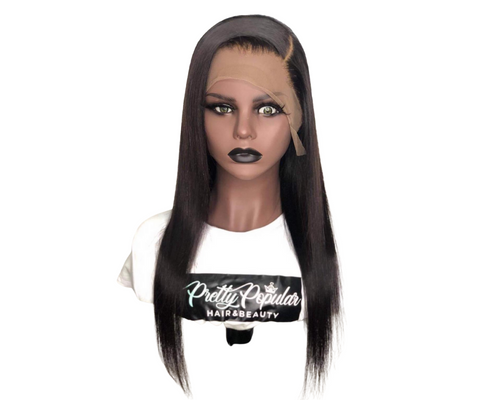 Virgin Brazilian Silky Straight Frontal Wig