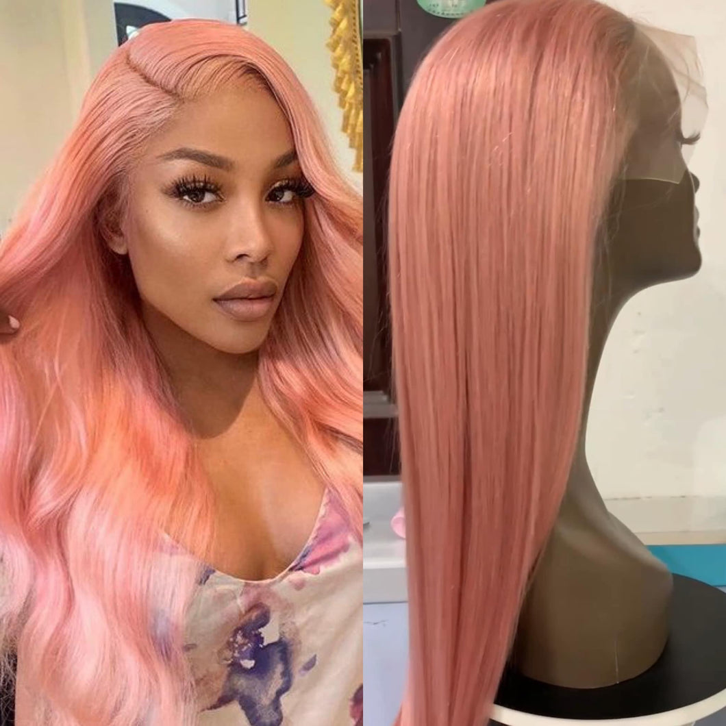 Light Pink Frontal Wig